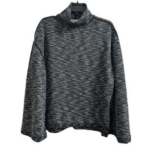 We the Free Sunny Day Night Star Charcoal Gray Turtleneck M Pullover Sweatshirt